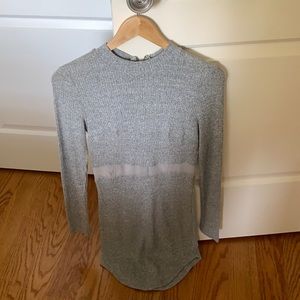 Gray mini dress